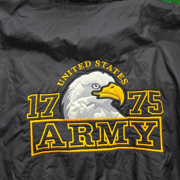 Oarsman US Army Windbreaker Field Jacket Mens XL 1775 Embroidered Eagle Hooded - Picture 2 of 12